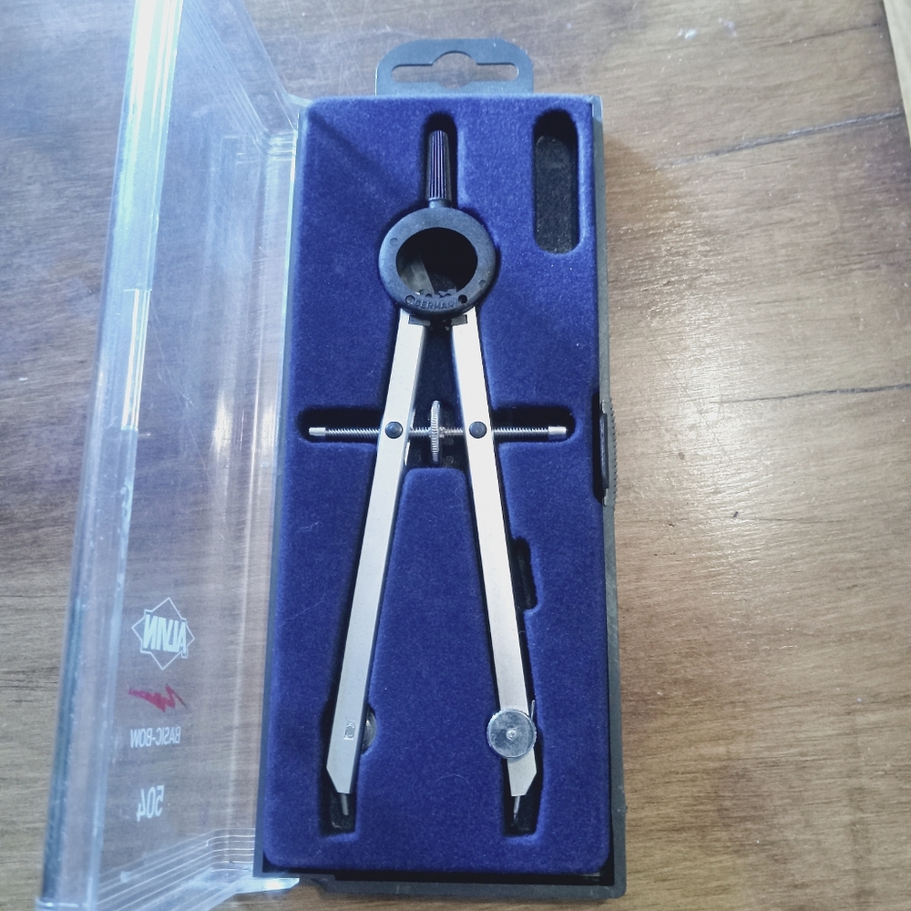 Vintage Alvin Basic - Line 504 Drafting Compass, made in Germany